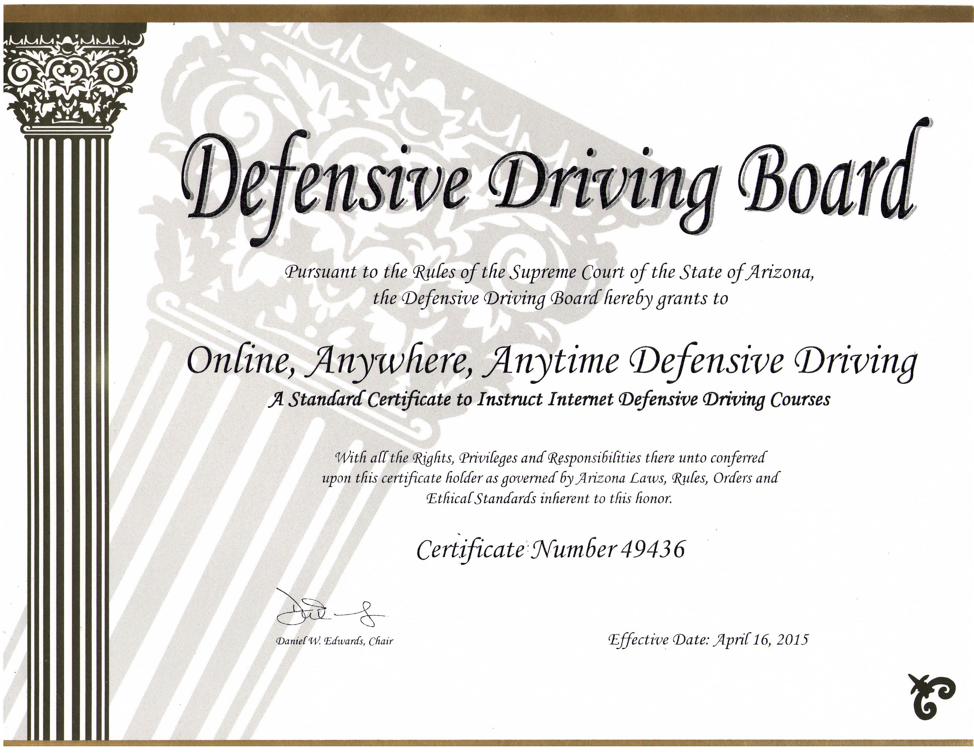 OnlineAnyWhereAnytime Take Defensive Driving Online